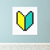 Toile Pixel 8 bits Wakaba / Mark Shoshinsha (Insitu (Plancher de Bois))