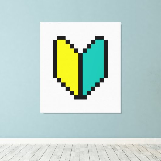 Toile Pixel 8 bits Wakaba / Mark Shoshinsha (Insitu (Plancher de Bois))
