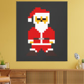 Toile Pixel Pose Père Noël (Insitu(Salon))