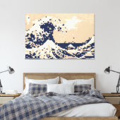 Toile Pixel Tsunami 8 bits Pixel Art (Insitu(Chambre))