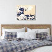 Toile Pixel Tsunami 8 bits Pixel Art (Insitu(Chambre))