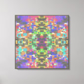 Toile Pixelated Patterned Beyond Colors Of The Rainbow (Recto)