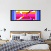 Toile Pixels Géométriques (Insitu(Chambre))