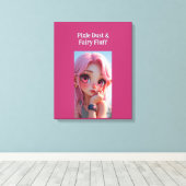 Toile Pixie Dust Elfie (Insitu (Plancher de Bois))