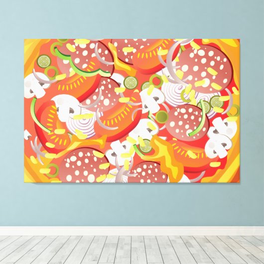 Toile Pizza (Insitu (Plancher de Bois))