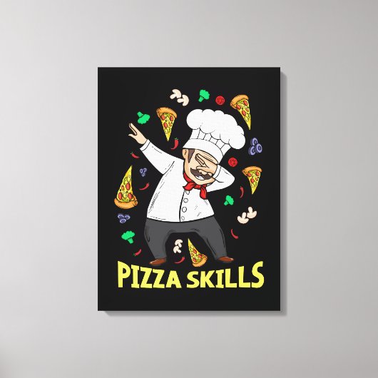 Toile Pizza Chef Cadeau Italien Pizza Lover Hommes Pizza (Recto)