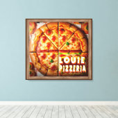 Toile Pizza Pizzeria Design (Insitu (Plancher de Bois))