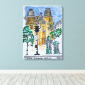 Toile Place Alphonse Deville | Paris, France (Insitu (Plancher de Bois))