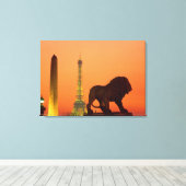 Toile Place de la Concorde ; Tour Eiffel ; Obélisque ; (Insitu (Plancher de Bois))