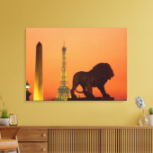 Toile Place de la Concorde ; Tour Eiffel ; Obélisque ; (Insitu(Salon))