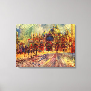 Toile Place Saint-Marc, Venise par Pierre Renoir