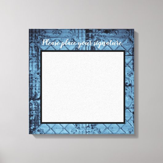 Toile Plafond de panneau rustique de 20 po x 20 po (Recto)