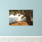 Toile Plage au coucher du soleil (Insitu (Plancher de Bois))
