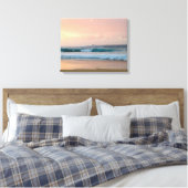 Toile Plage au coucher du soleil avec océan (Insitu(Chambre))