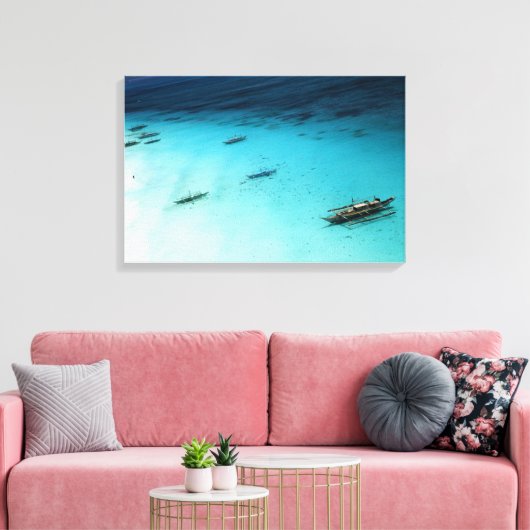 Toile Plage Blanche (Insitu(Salon))