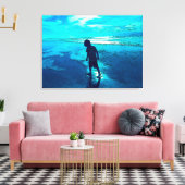 Toile Plage bleue (Insitu(Salon))