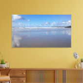 Toile Plage bleue et blanche (Insitu(Salon))
