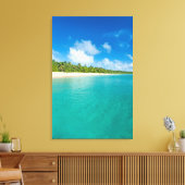 Toile Plage bordée de palmiers, Tonga (Insitu(Salon))