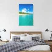 Toile Plage bordée de palmiers, Tonga (Insitu(Chambre))
