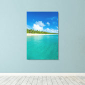 Toile Plage bordée de palmiers, Tonga (Insitu (Plancher de Bois))