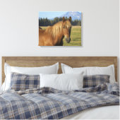 Toile Plage Cascade | Cheval de châtaignes (Insitu(Chambre))