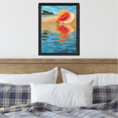 Toile Plage Conch Shell Reflection (Insitu(Chambre))