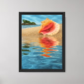 Toile Plage Conch Shell Reflection (Recto)