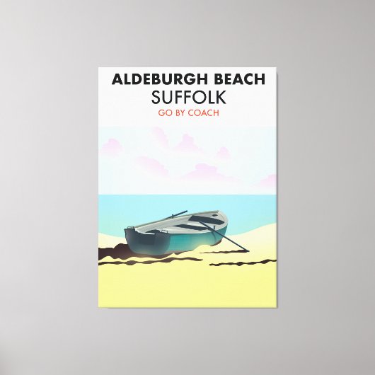 Toile Plage d'Aldeburgh Suffolk (Recto)