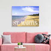 Toile Plage de Baie Longue, St-Martin (Insitu(Salon))