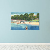 Toile Plage de bain de Ryall à Saratoga Lake View (Insitu (Plancher de Bois))