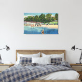 Toile Plage de bain de Ryall à Saratoga Lake View (Insitu(Chambre))