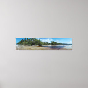 Toile Plage de Cahuita de panorama