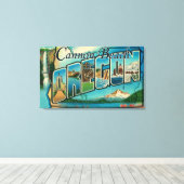 Toile Plage de Cannon, Oregon - Scènes à grandes lettres (Insitu (Plancher de Bois))