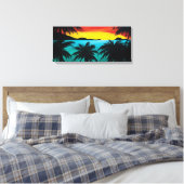 Toile Plage de Magen's Bay | Art caraïbe (Insitu(Chambre))