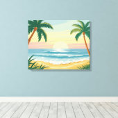 Toile Plage de Palm (Insitu (Plancher de Bois))