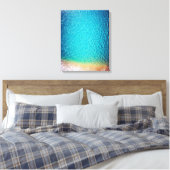 Toile plage de sable bleu orange (Insitu(Chambre))