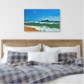 Toile Plage de sable doré Chia, Sardaigne Italie mer agi (Insitu(Chambre))