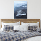 Toile Plage de sable noir et glace, Islande (Insitu(Chambre))