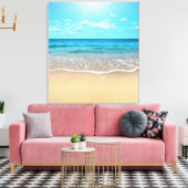 Toile Plage De Sable Parfaite (Insitu(Salon))
