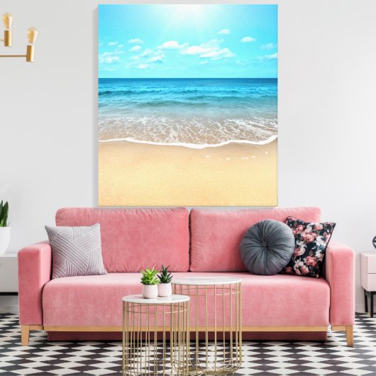Toile Plage De Sable Parfaite (Insitu(Salon))