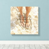 Toile Plage de sable pieds nus (Insitu (Plancher de Bois))