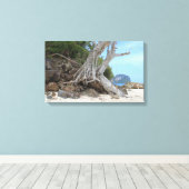 Toile Plage de sable tropicale (Insitu (Plancher de Bois))