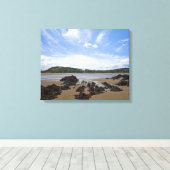 Toile Plage de Sandyhills, Écosse (Insitu (Plancher de Bois))