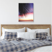 Toile Plage de Sunset violet Tropical Palm Tree Silhouet (Insitu(Chambre))