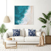 Toile Plage de surfeurs aériens côtiers Imprimer