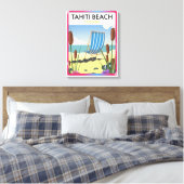 Toile Plage de Tahiti st tropez (Insitu(Chambre))