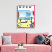 Toile Plage de Tahiti st tropez (Insitu(Salon))