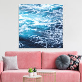 Toile Plage d'été Waves Blue Ocean (Insitu(Salon))