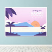 Toile Plage d'Hawaii (Insitu (Plancher de Bois))