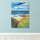 Toile Plage en Bretagne (Insitu (Plancher de Bois))